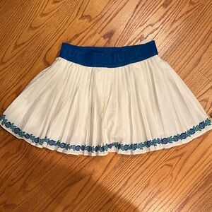 Tuckernuck Sport Tennis Skirt with Blue Floral Trim